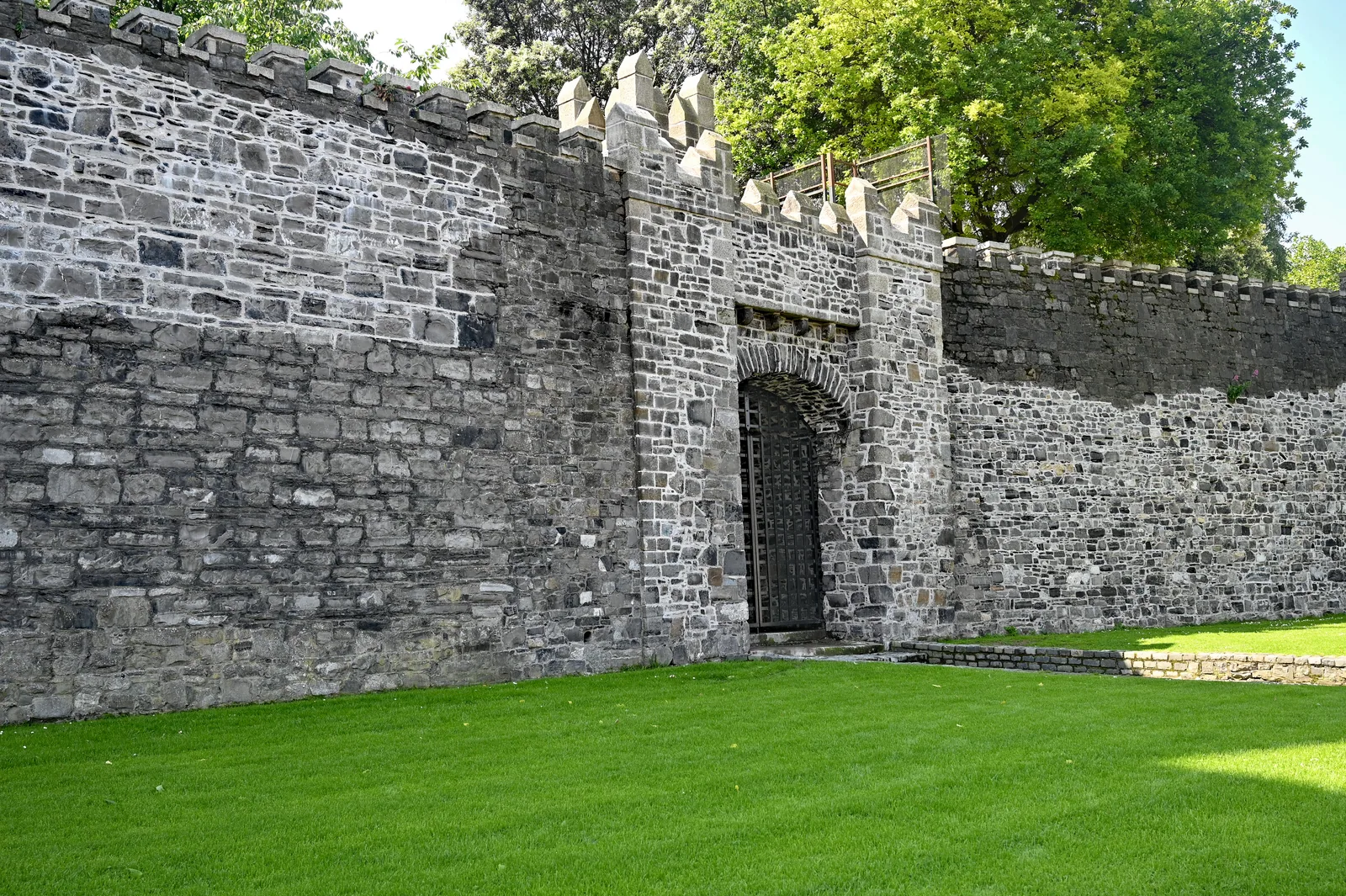 St Audoen’s Gate in the surviving medieval city wall beside Cook Street, Dublin